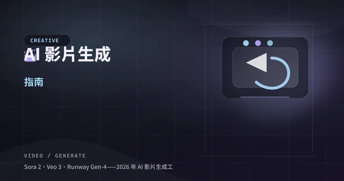 AI 影片生成指南 — 封面