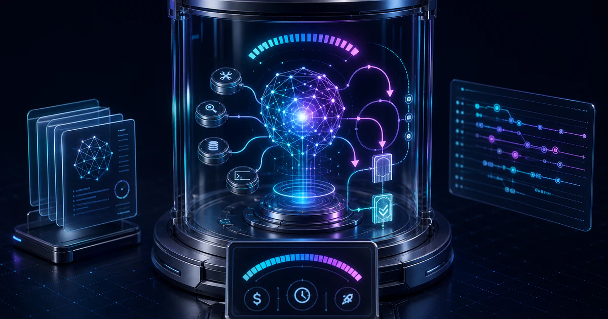 透明測試框架中比較 AI agent 的工具存取、token 成本、重試與驗證路徑