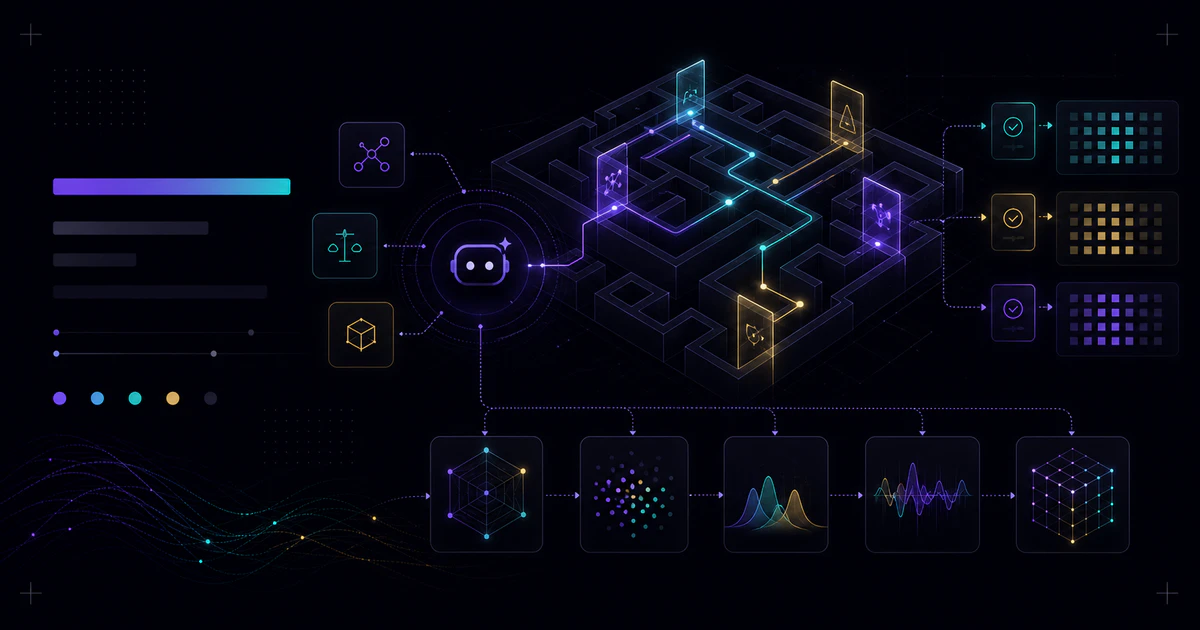 Mason AI Lab tech article hero for AWS LangSmith deep agent evaluation 怎麼做？從 pytest、trace 到 production monitoring