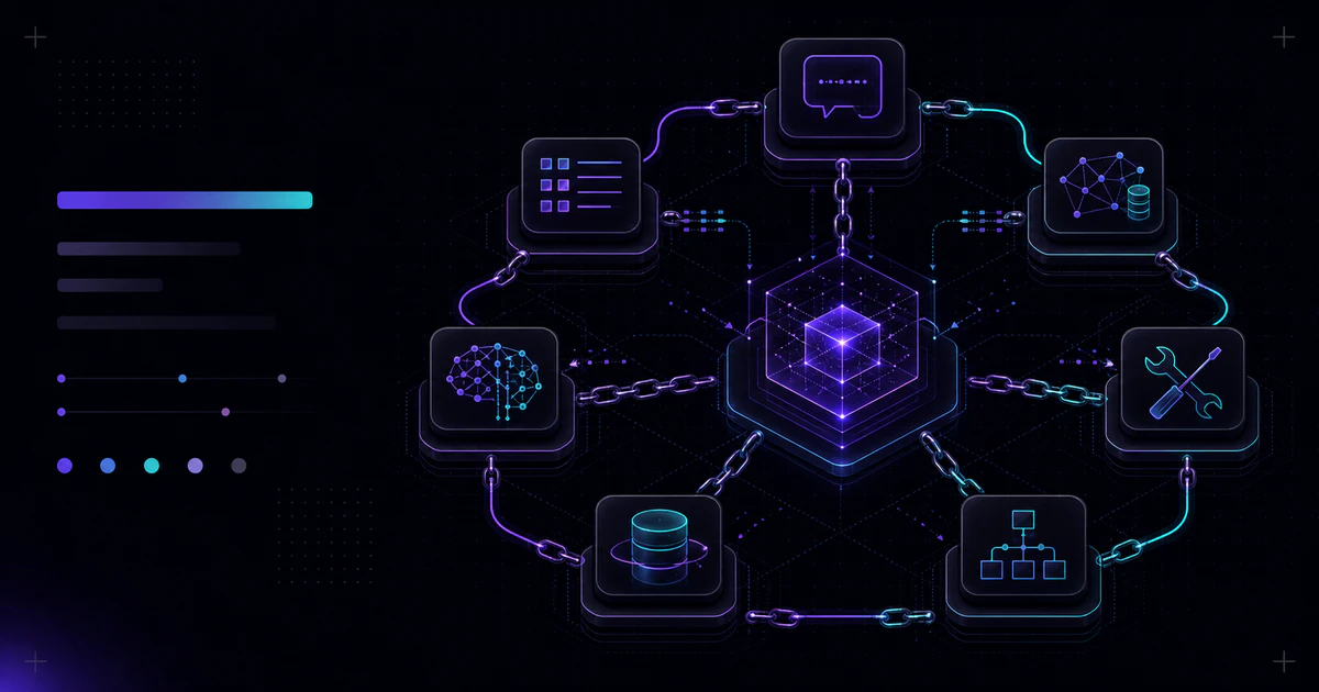 Mason AI Lab tech article hero for LangChain / LlamaIndex 實戰框架指南