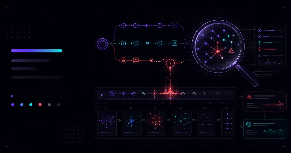 Mason AI Lab tech article hero for LangSmith Engine 是什麼？把 production trace 變成 Agent 修正和 eval