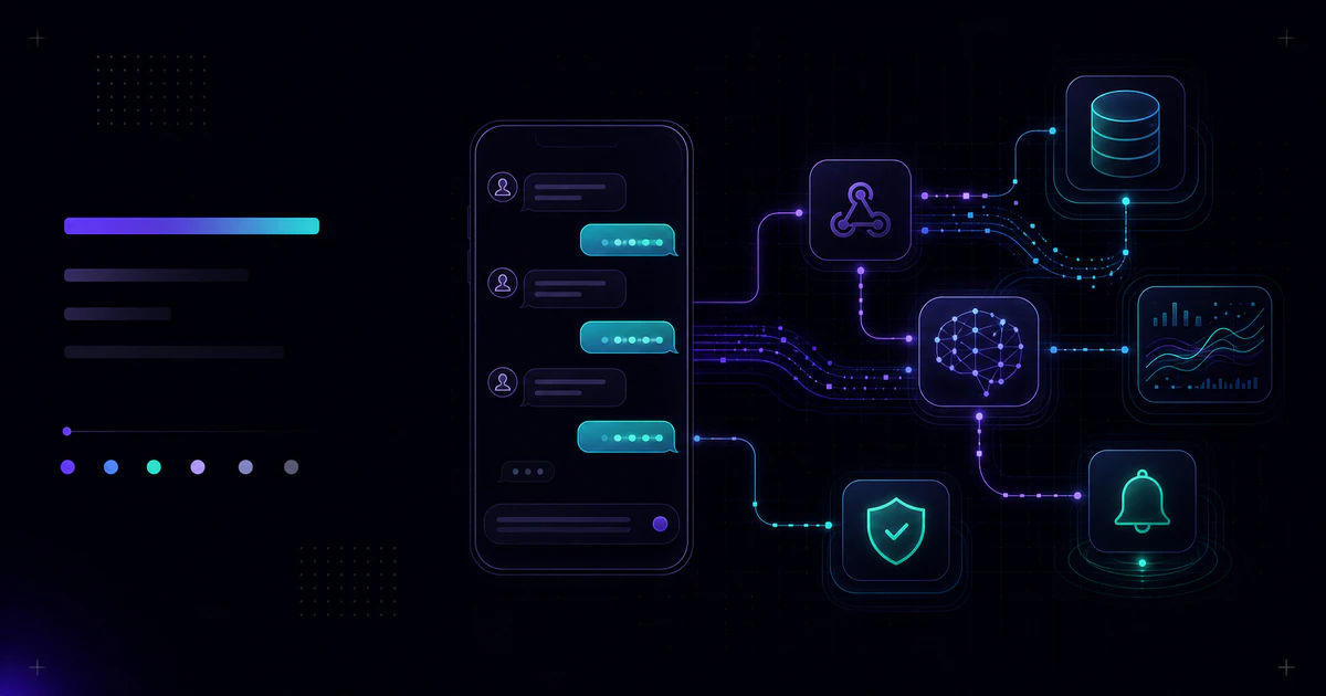 Mason AI Lab tech article hero for LINE AI 機器人實作 2026:Webhook、RAG、模型選擇與成本控制