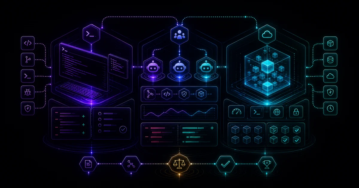 Claude Code、Codex 與 Antigravity 三種 AI coding agent 工作流的抽象比較封面圖