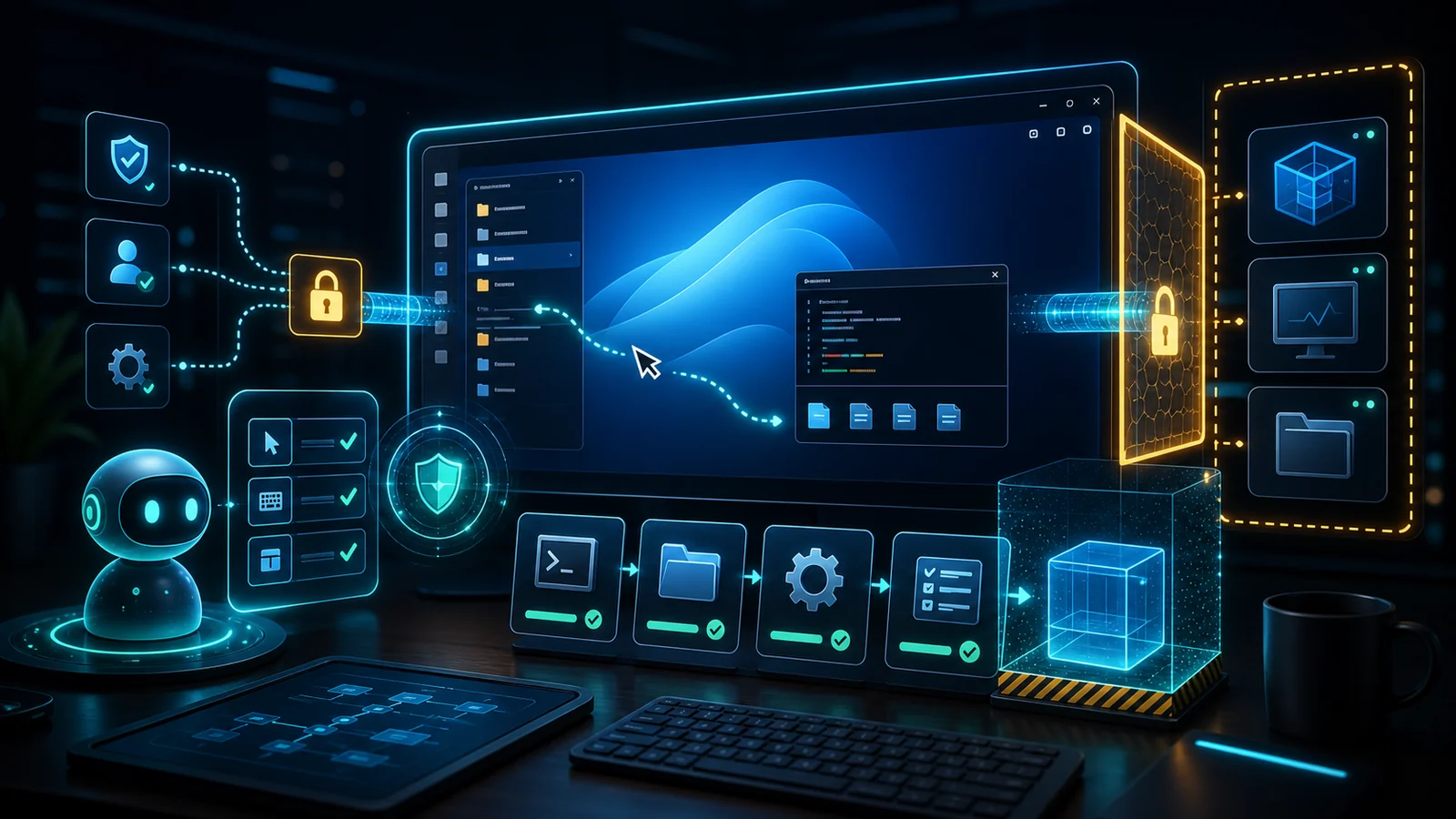OpenAI Codex 透過 Computer Use 操作遠端 Windows 環境的示意圖